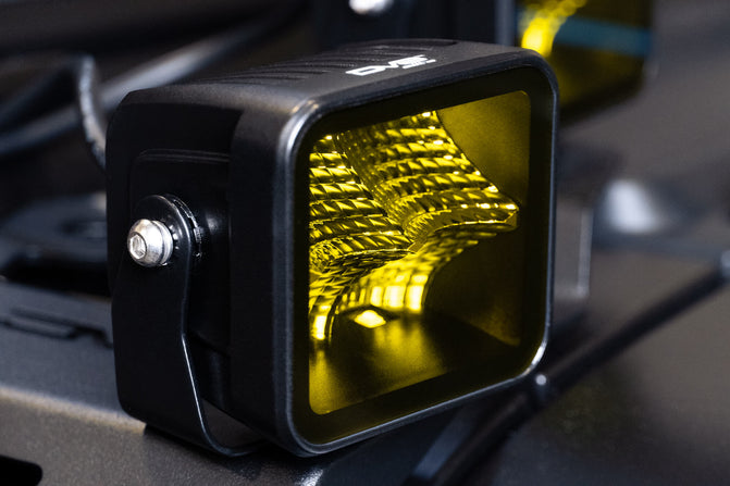3" ELITE SERIES AMBER CUBE LIGHT - BY DV8 OFFROAD