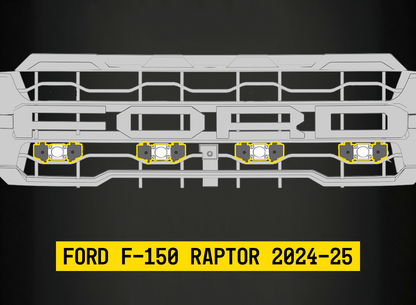 Tiny Monster Grille Bottom Kit for Ford F-150 Raptor 2024-25 - by ARC Lighting