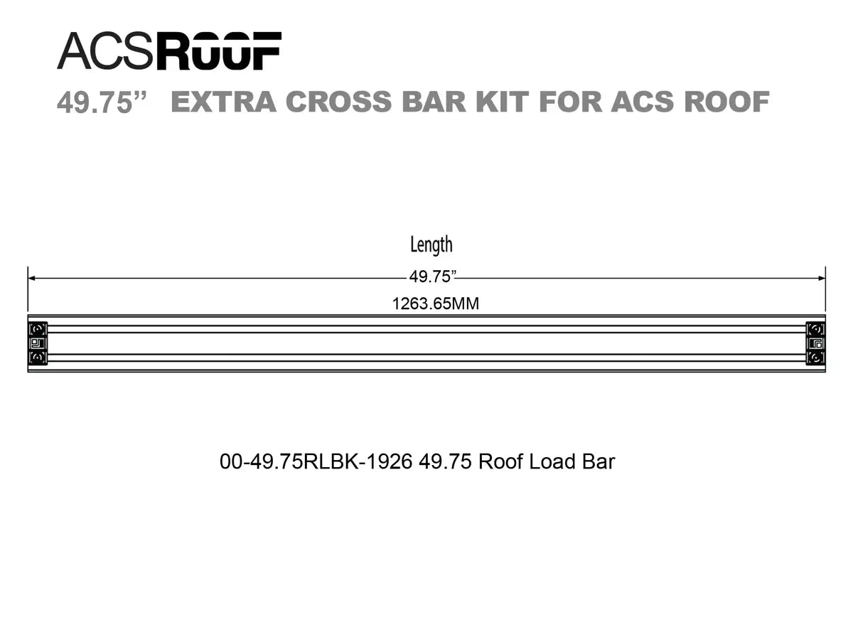 ACS Roof Extra Load Bar Kit - by Leitner Designs