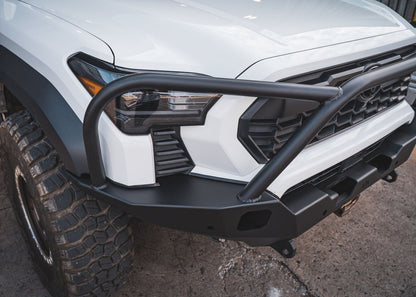 Top of the Backwoods Adventure Mods 2024 Toyota Tacoma 4th Gen Hi-Lite Overland Front Bull Bar Bumper