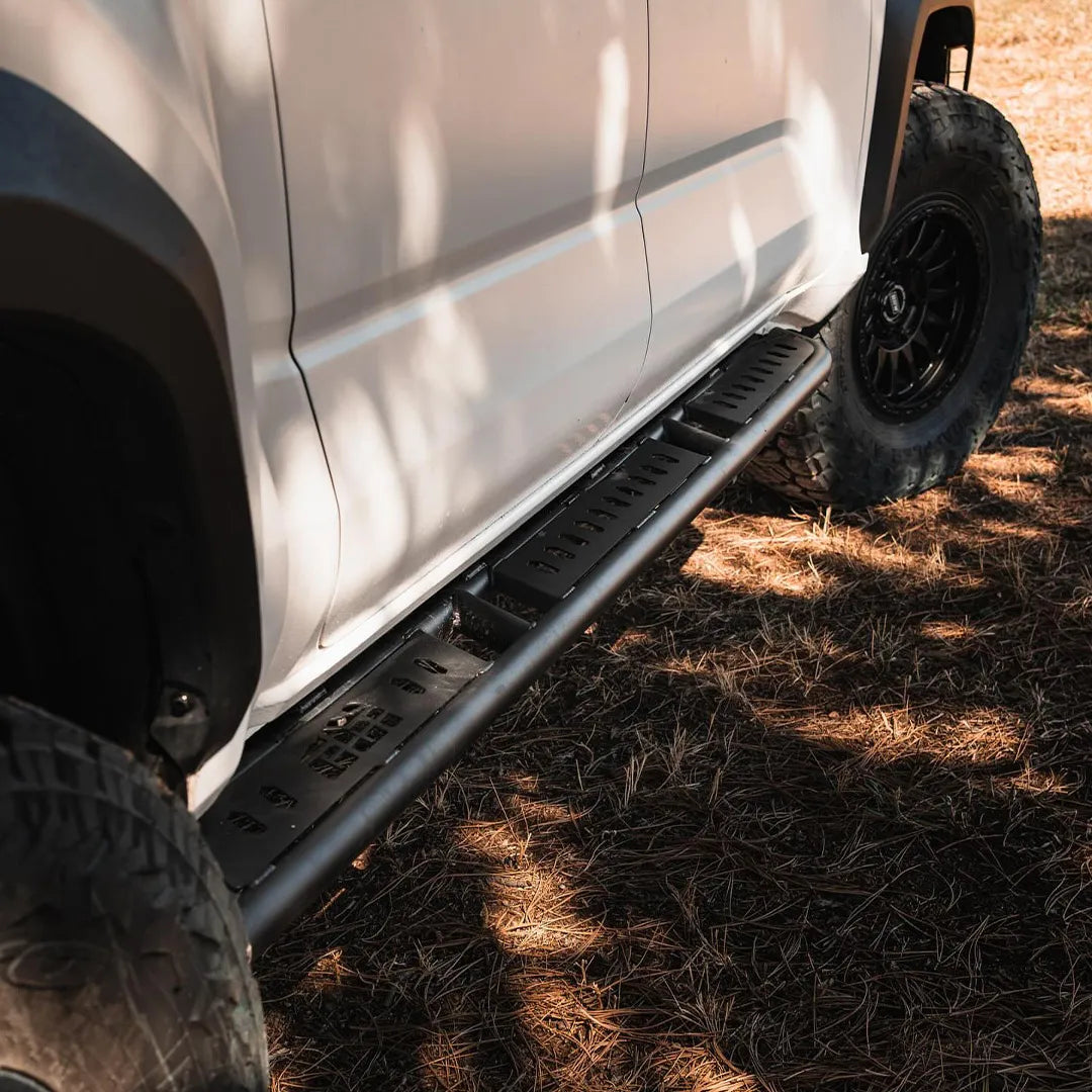 Overland Rock Sliders Toyota Tacoma 2024 Long Bed - by CBI