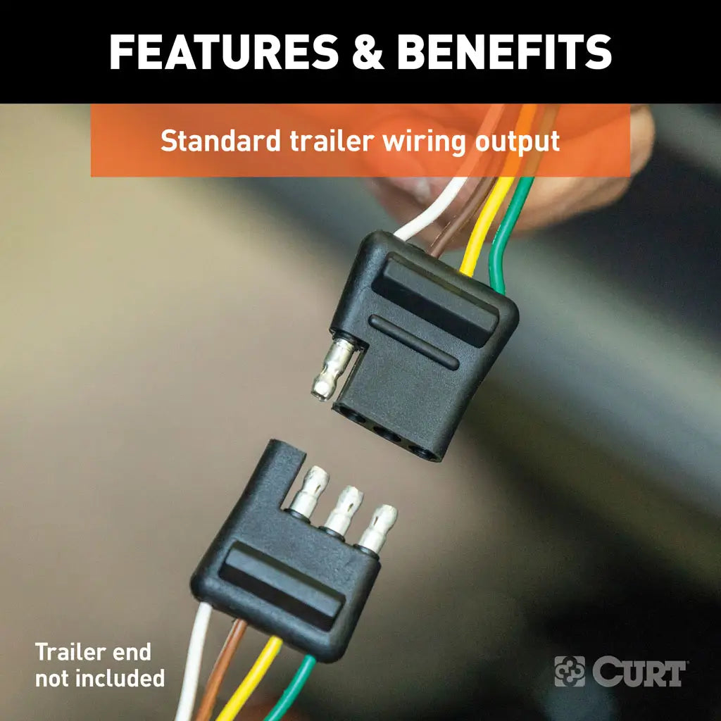 SUBARU 4-WAY FLAT OUTPUT TRAILER HARNESS - BY CURT MANUFACTURING