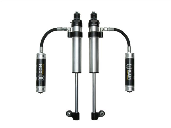 2005-2023 Toyota Tacoma, Rear, 2.5 Aluminum Series RXT Remote Reservoir Shocks, Pair - By ICON