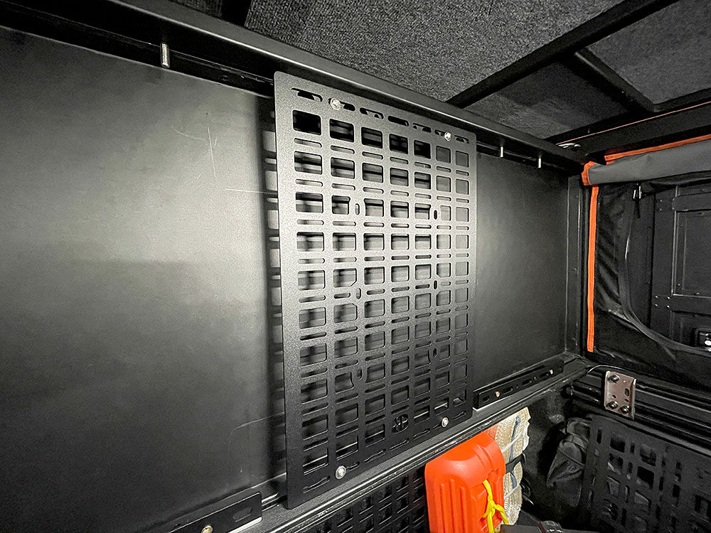 Alu-Cab / Alu-Cabin Bulkhead MOLLE Panel - No Water Tank - By Eight13 Fabrication & Design