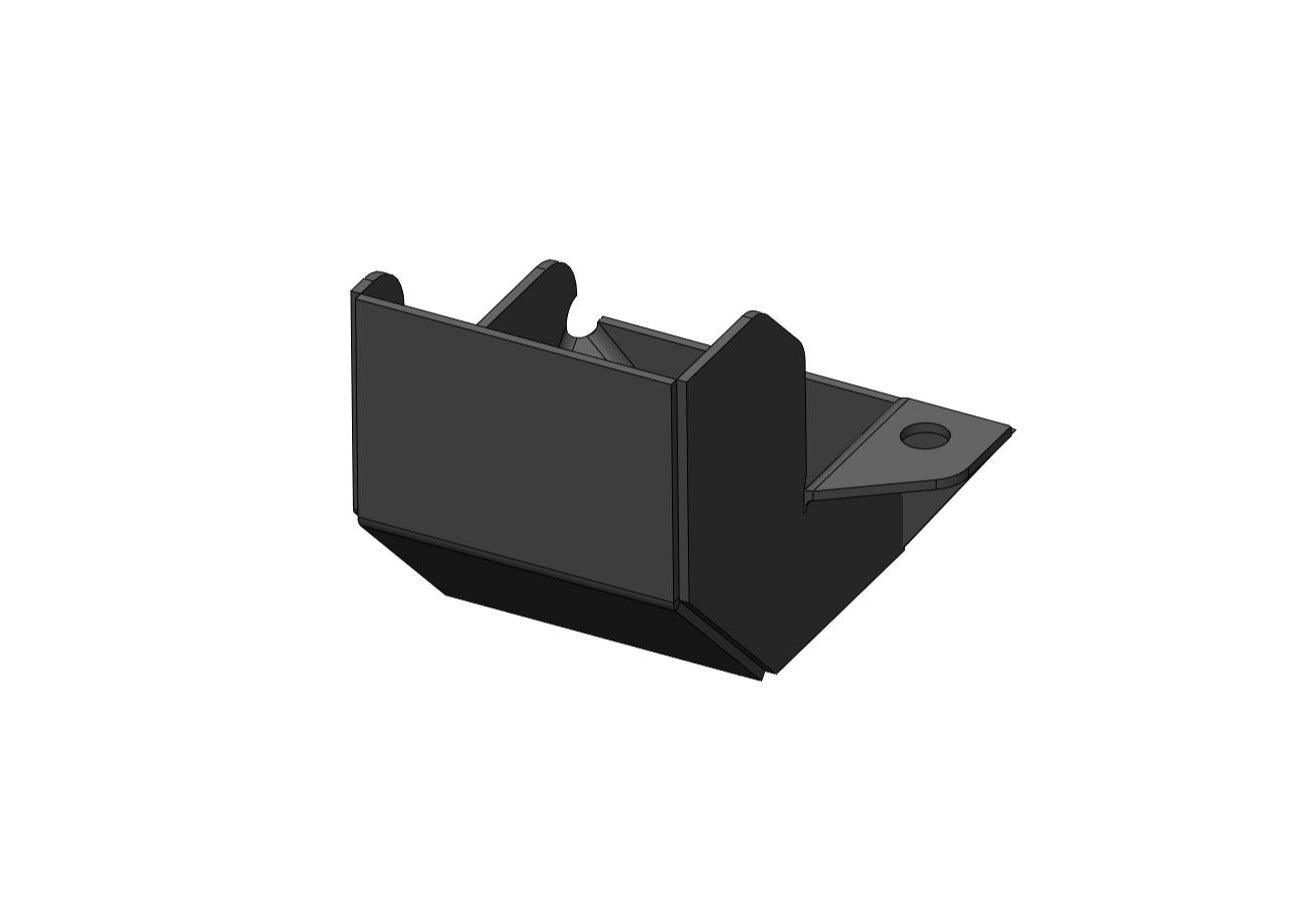 Front view of the Backwoods Adventure Mods 5th Gen Toyota 4Runner (2010-2022) Windshield Washer Fluid Reservoir off road guard skid plate