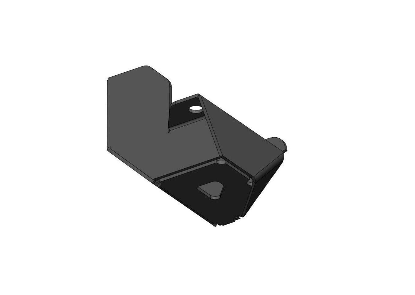 Underside view of the Backwoods Adventure Mods 5th Gen Toyota 4Runner (2010-2022) Windshield Washer Fluid Reservoir off road guard skid plate accessory