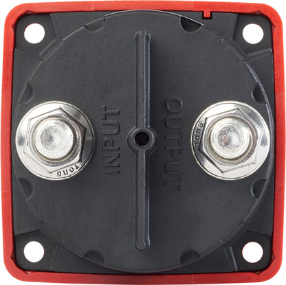 m-Series Mini On-Off Battery Switch with Knob Red - by Blue Sea