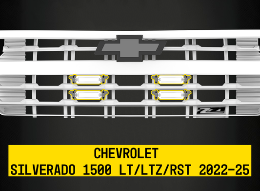 Tiny Monster Grille Kit for Chevrolet Silverado 1500 LT/LTZ/RST 2022-25 - by ARC Lighting
