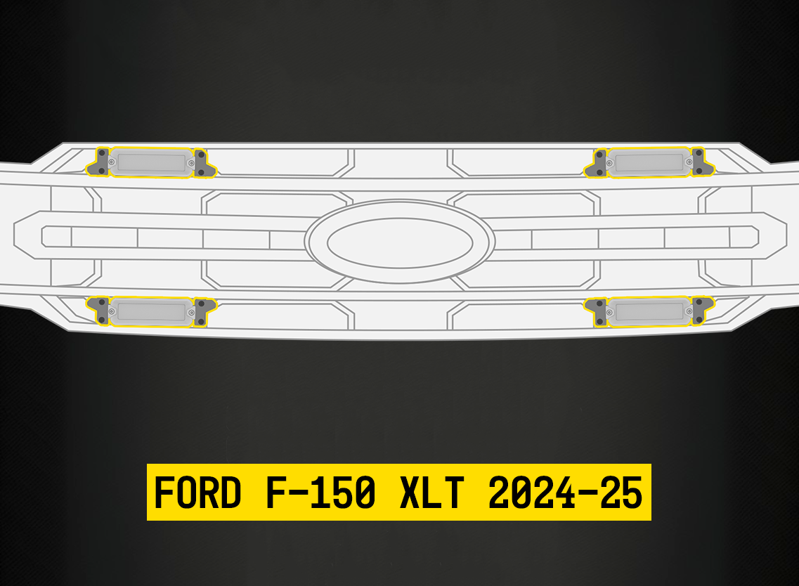 Tiny Monster Grille Kit for Ford F-150 XLT 2024-25 - by ARC Lighting