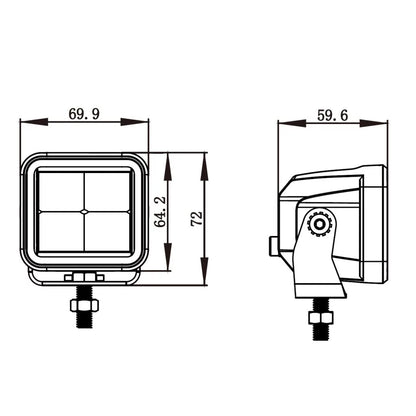 2.75 Driving Pattern Cube Light - by Brightsource