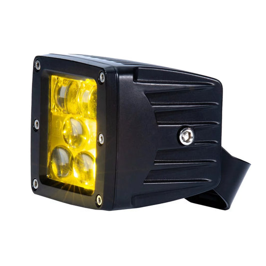 Yellow 3" Cube Fog Light SAE/DOT Compliant - by Strands