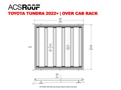 ACS ROOF | Over Cab Platform Rack for TOYOTA TUNDRA CREWMAX 2022+ by Leitner Designs