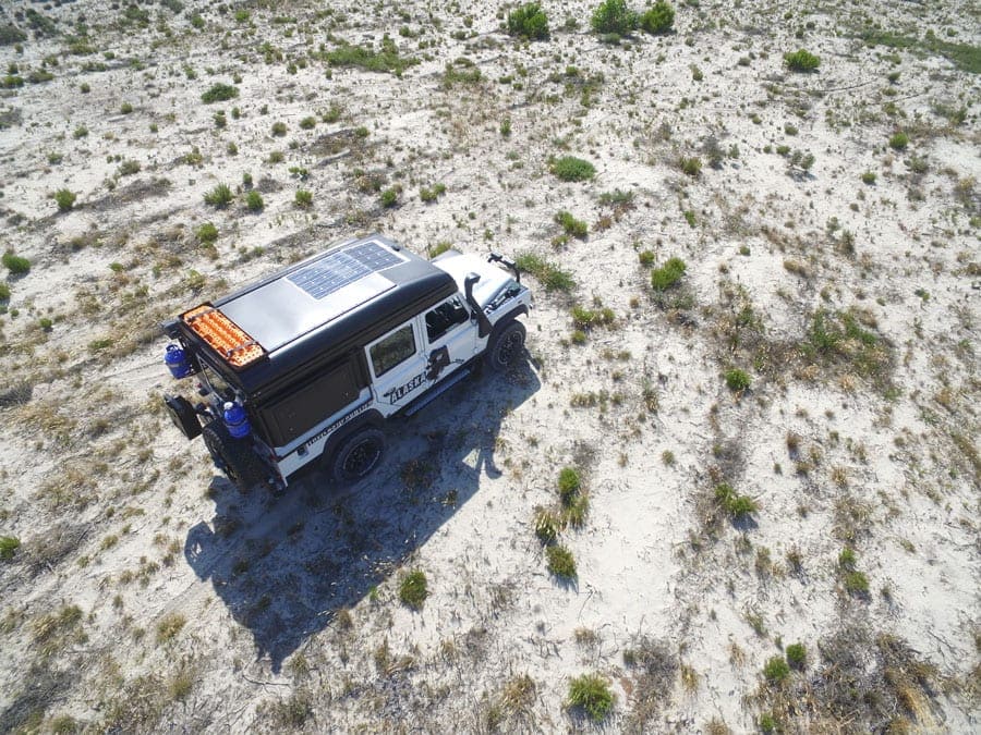 Icarus Roof Conversion Kit Defender 110 (Black) - by Alu-Cab