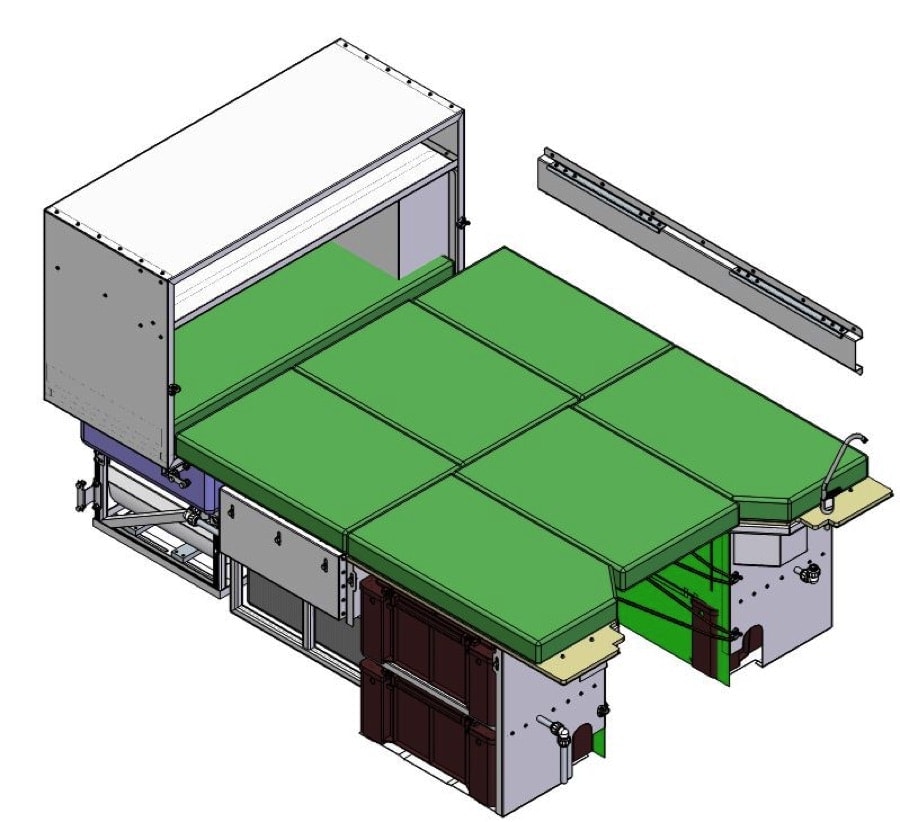 Khaya 4 Sleeper Family Camper Unit - by Alu-Cab