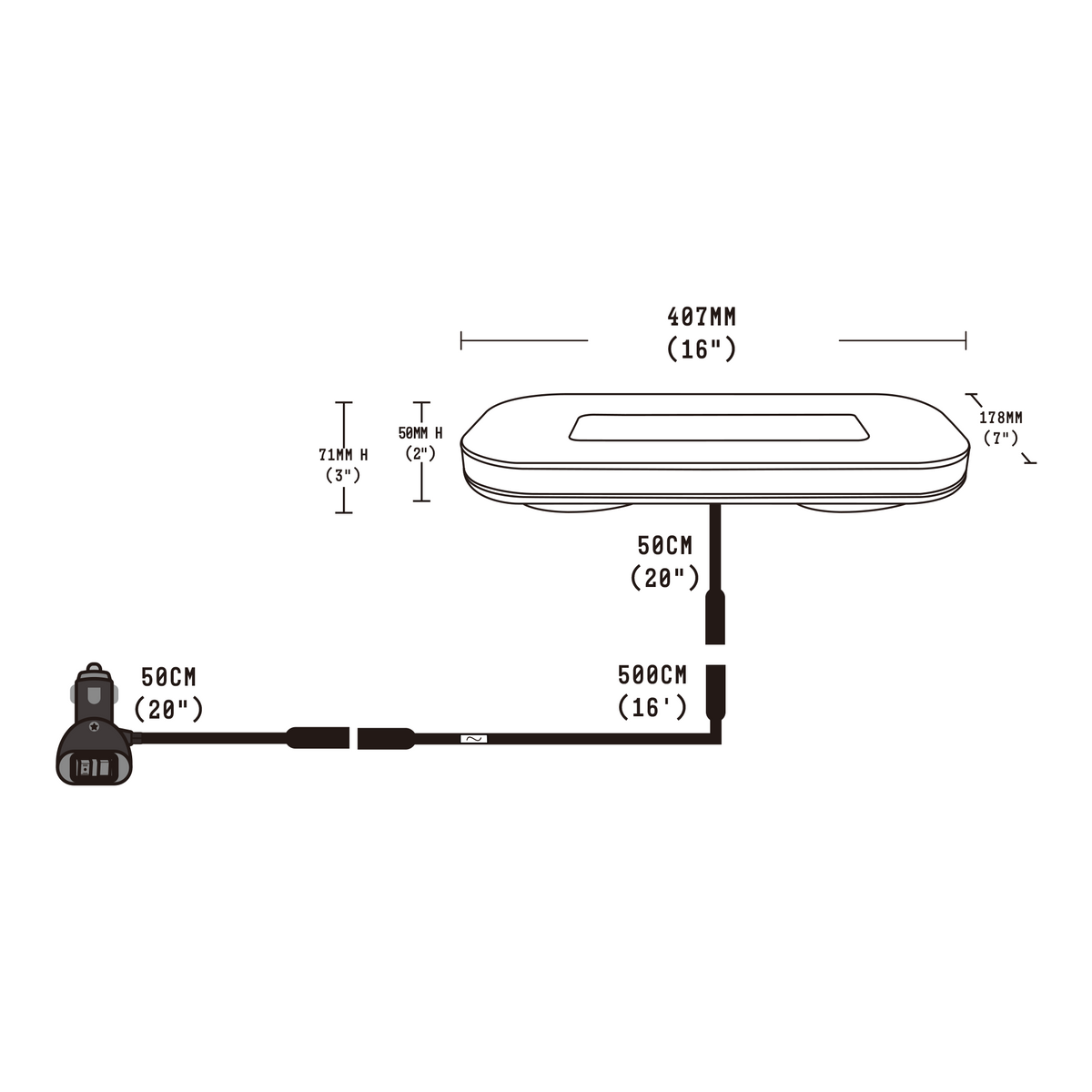 Work Bar Strobe 15 - LED Mini Bar