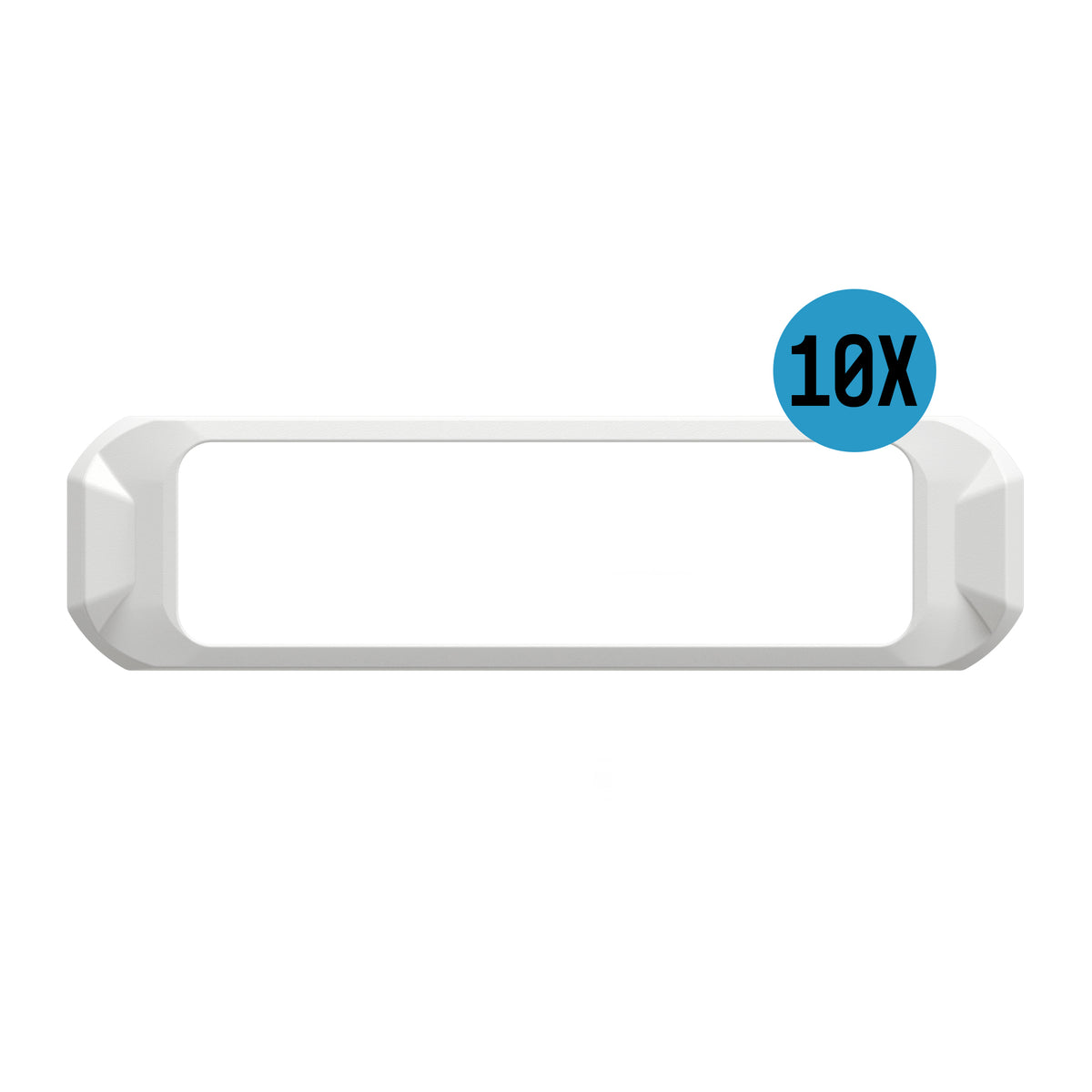 White Bezel - For Work Bar Strobe 4 Slim
