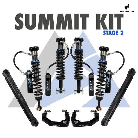 2.5" DSC Coilovers Summit Kit for Ford Bronco 2021+ - by Peak Suspension