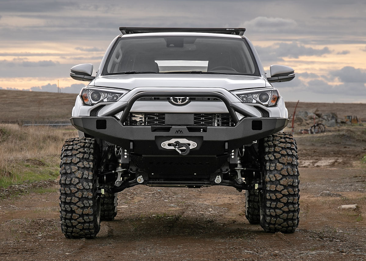 Toyota 4Runner 5th Gen (2010-2024) Hi-Lite Overland Front Bumper [PreRunner Bull Bar] - By Backwoods Adventure Mods