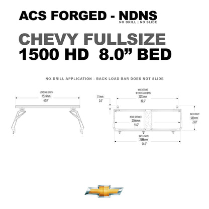 Active Cargo System - Forged No Drill - Chevrolet - by Leitner Designs