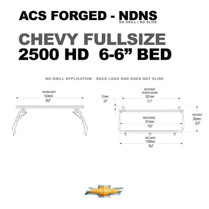 Active Cargo System - Forged No Drill - Chevrolet - by Leitner Designs