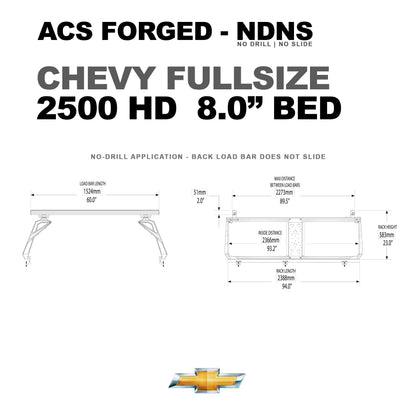 Active Cargo System - Forged No Drill - Chevrolet - by Leitner Designs