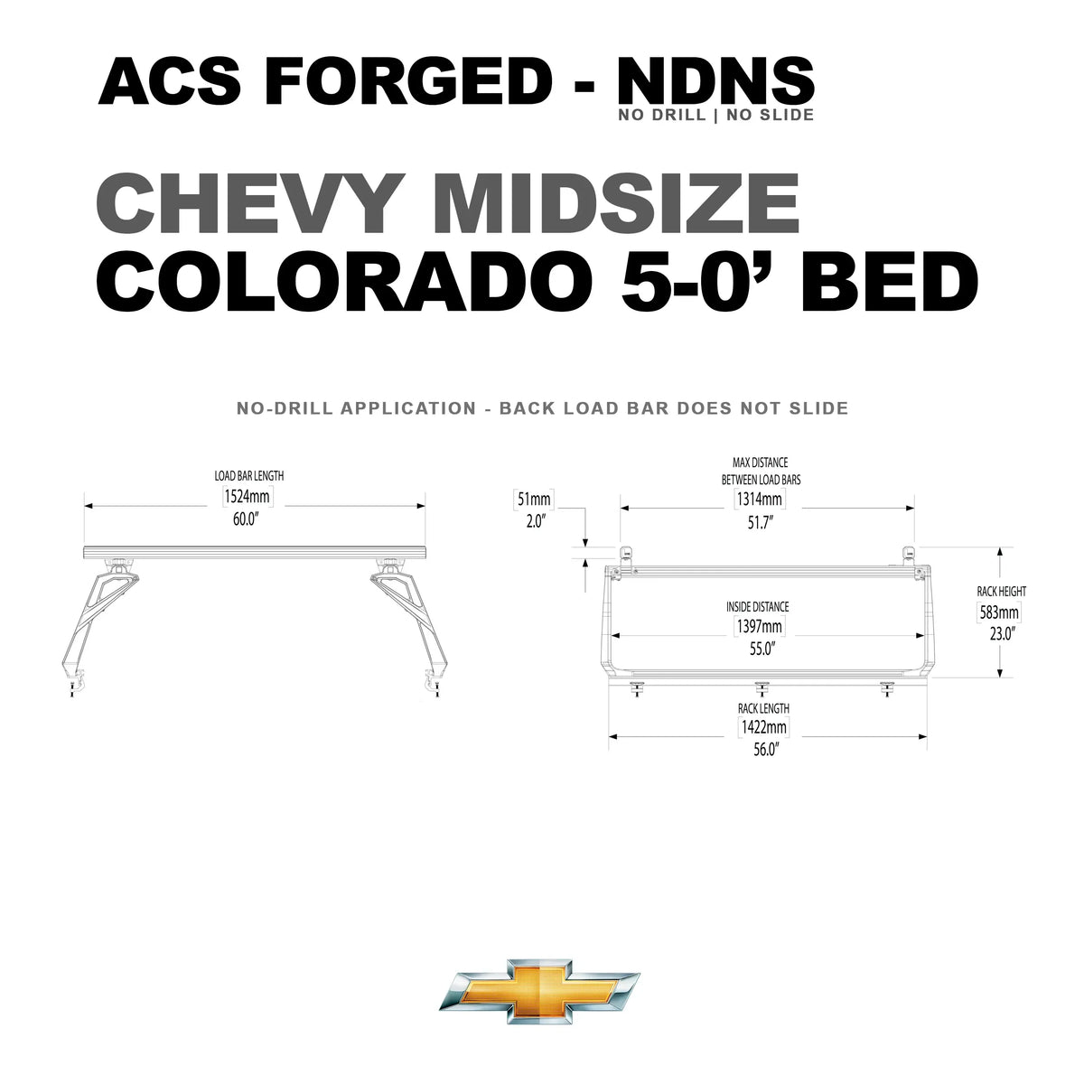 Active Cargo System - Forged No Drill - Chevrolet - by Leitner Designs