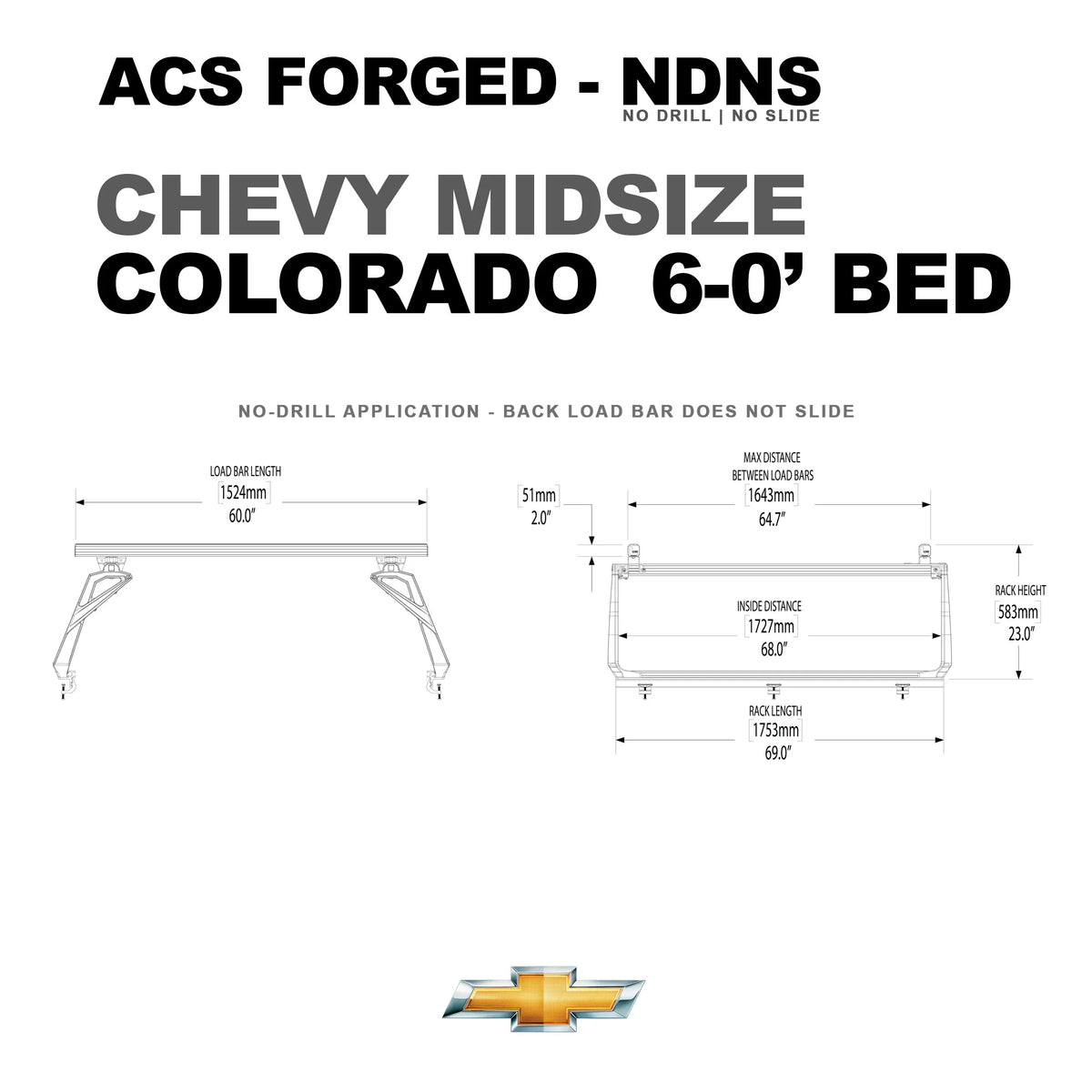 Active Cargo System - Forged No Drill - Chevrolet - by Leitner Designs