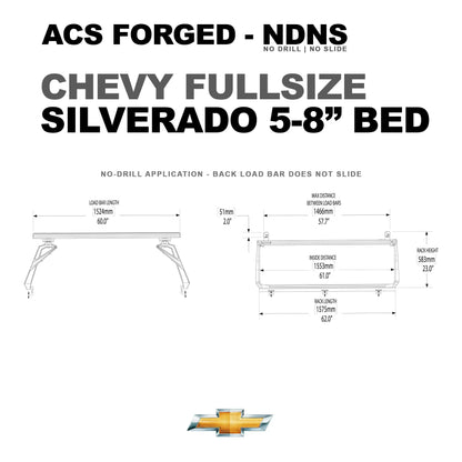 Active Cargo System - Forged No Drill - Chevrolet - by Leitner Designs