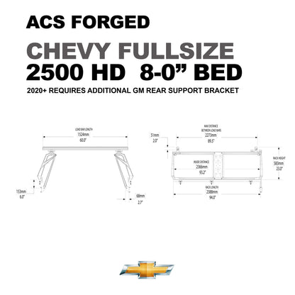 ACS Forged Bed Rack for Chevy Trucks - by Leitner Designs