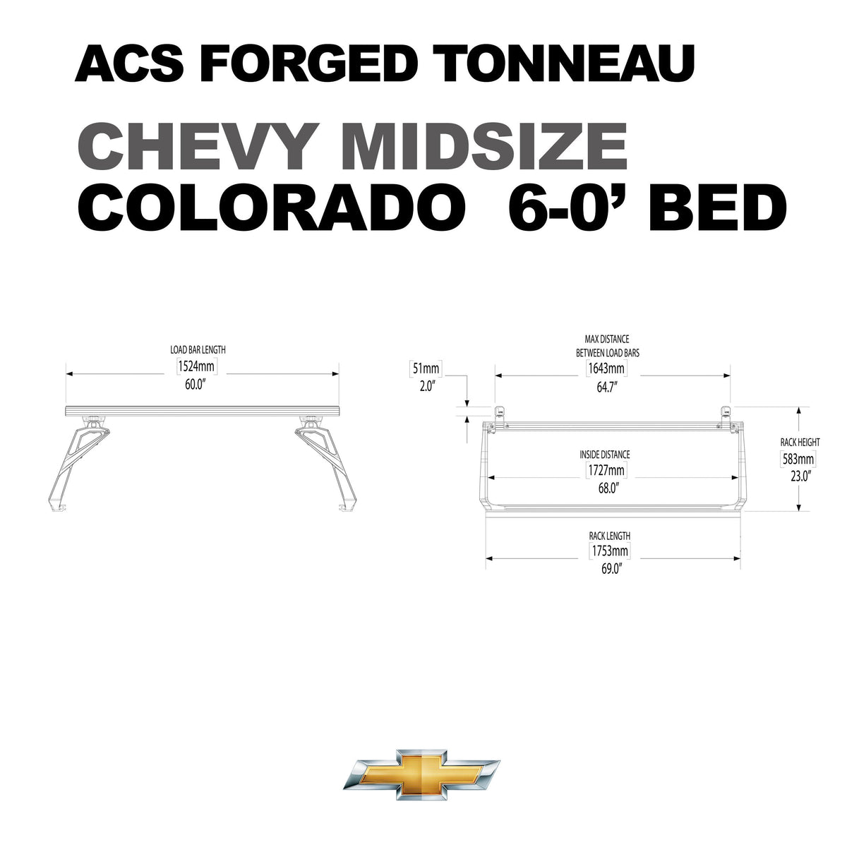 ACS Forged Tonneau - Rack Only - Chevrolet - by Leitner Designs