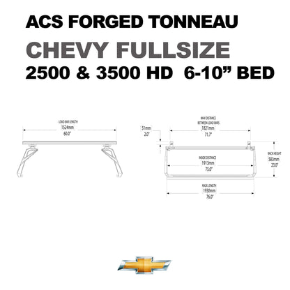 ACS Forged Tonneau - Rails Only - Chevrolet - by Leitner Designs