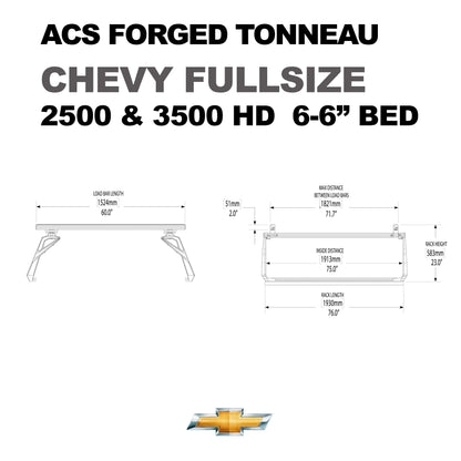 ACS Forged Tonneau - Rails Only - Chevrolet - by Leitner Designs