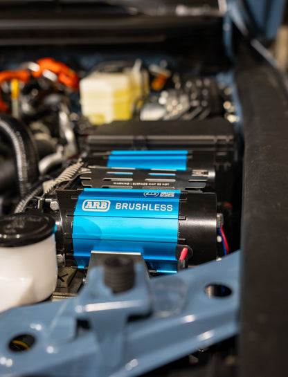 KRAVE - ARB Twin Brushless Compressor Mount | Stainless Steel | 24+ Tacoma, Land Cruiser, 25+ 4Runner