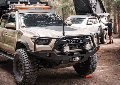 Toyota Tacoma 3rd Gen (2016-2023) Hi-Lite Overland Front Bumper [Bull Bar] - By Backwoods Adventure Mods