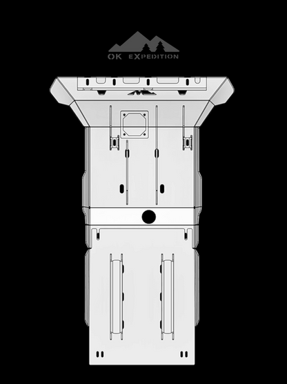 FJ Cruiser Expedition Skid Plates ('10 to '14 Non-KDSS) - by OK Expedition