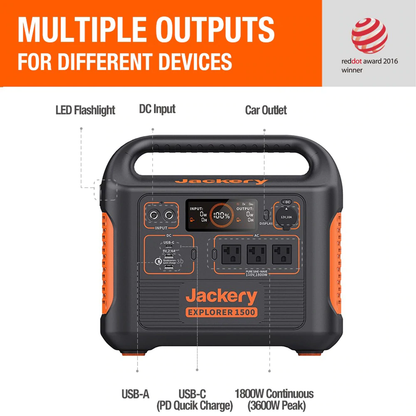 Explorer 1500 Portable Power Station - by Jackery