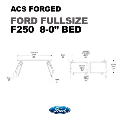 ACS Forged Bed Rack for Ford Trucks - by Leitner Designs