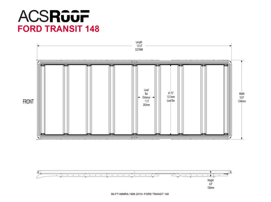 ACS Roof for Ford Transit 148 | 2015+ - by Leitner Designs