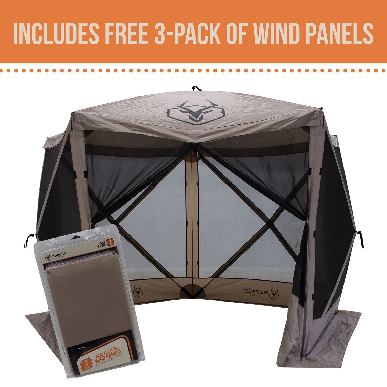 G5 Portable Gazebo and Wind Panel Kit by Gazelle Tents