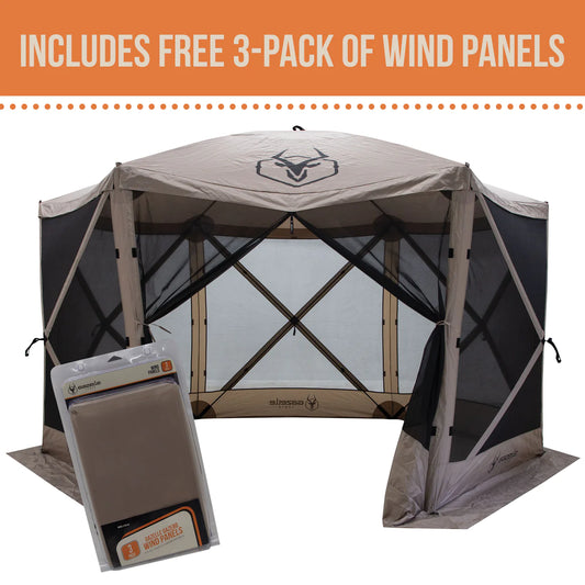 G6 Portable Gazebo and Wind Panel Kit - by Gazelle Tents