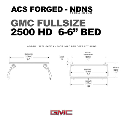 Active Cargo System - Forged No Drill - GMC - by Leitner Designs