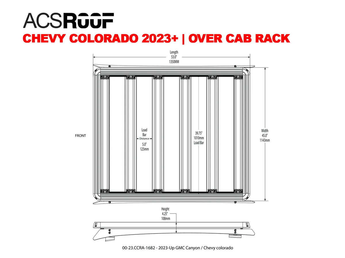 ACS Roof | Over Cab Platform Rack for Chevy Colorado - by Leitner Designs