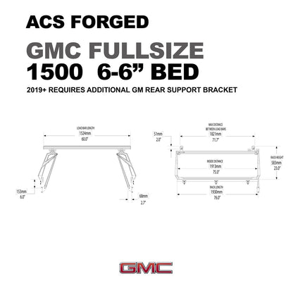 ACS Forged Bed Rack for GMC Trucks - by Leitner Designs