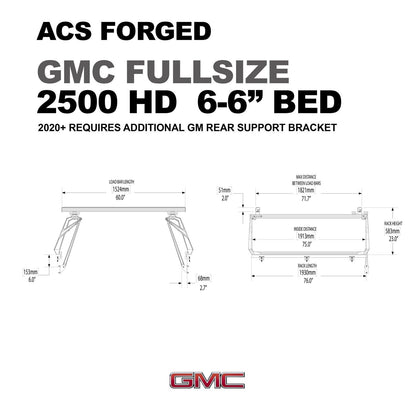 ACS Forged Bed Rack for GMC Trucks - by Leitner Designs