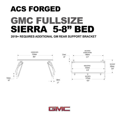 ACS Forged Bed Rack for GMC Trucks - by Leitner Designs