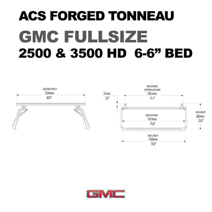 ACS Forged Tonneau - Rails Only - GMC - by Leitner Designs