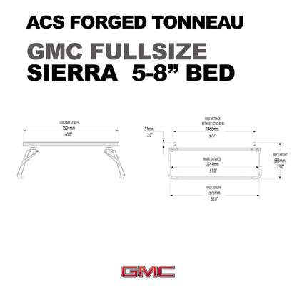 ACS Forged Tonneau - Rails Only - GMC - by Leitner Designs