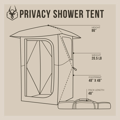 Privacy Shower Tent - by Gazelle