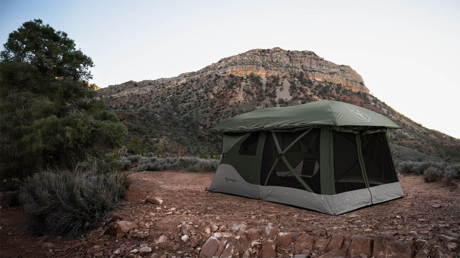 T4 TANDEM (PLUS) Hub Tent with Screen Room - by Gazelle Tents