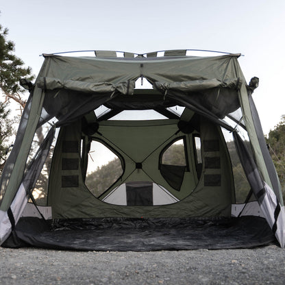 T4 TANDEM (PLUS) Hub Tent with Screen Room - by Gazelle Tents